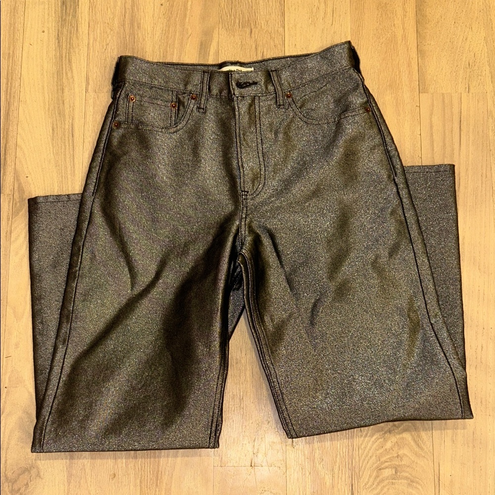 Abercrombie shimmer gray Jeans